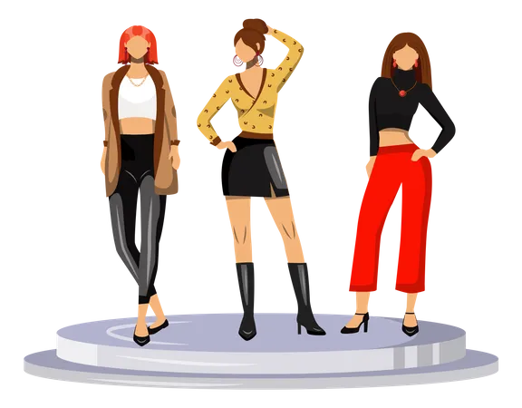Fashion models Illustration