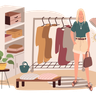 fashion store illustration free download