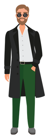Fashionable Adolescents  Illustration