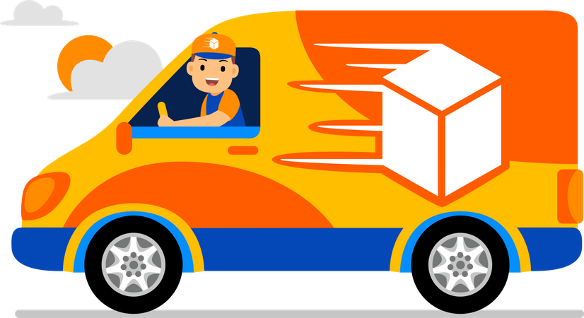 Fast Delivery Illustration