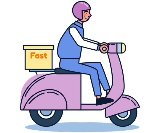 Fast Delivery Illustration