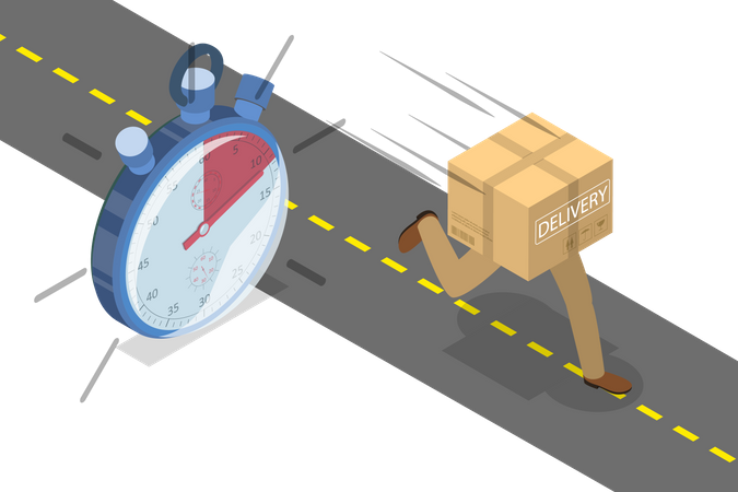 Fast Delivery  Illustration