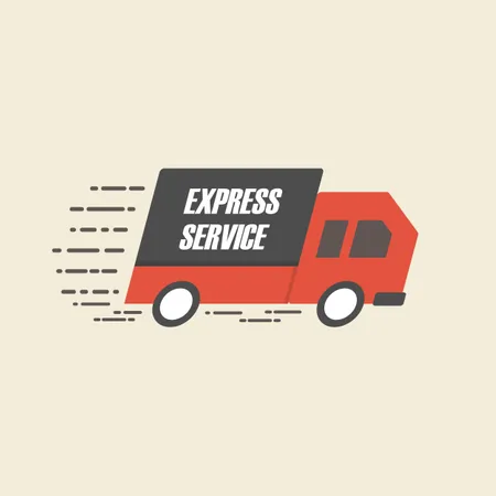 Fast Delivery  Illustration