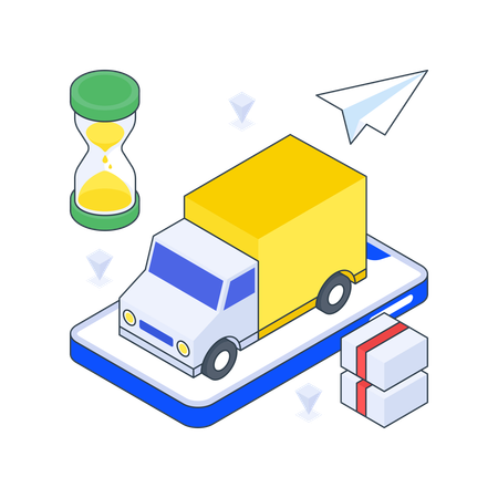 Fast Delivery  Illustration