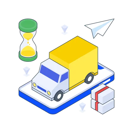 Fast Delivery  Illustration