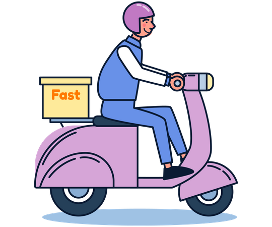 Fast Delivery  Illustration