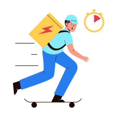 Fast Delivery  Illustration