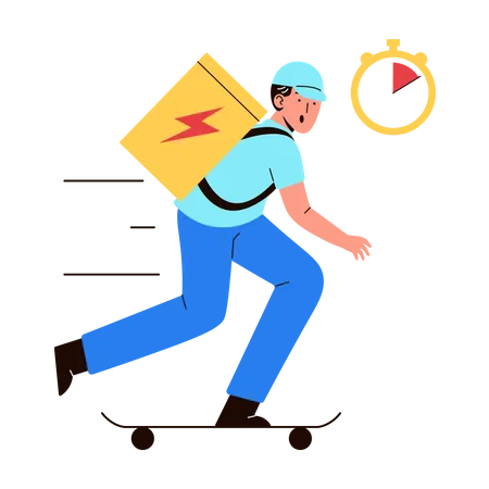 Fast Delivery  Illustration