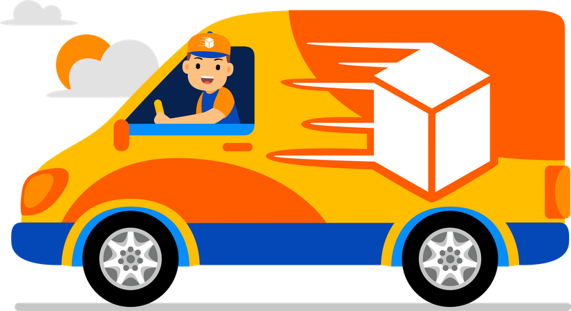 Fast Delivery  Illustration