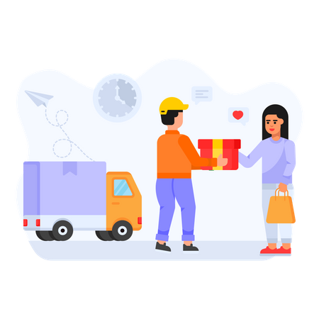 Fast Delivery  Illustration