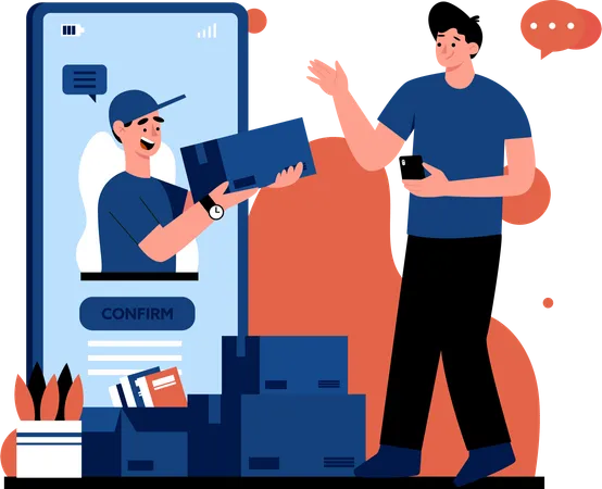 Fast Delivery Package  Illustration