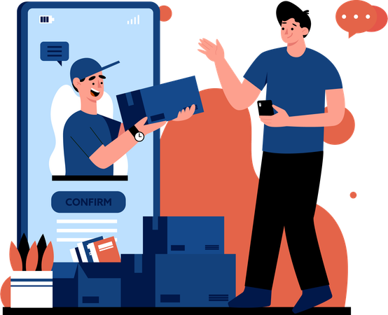 Fast Delivery Package  Illustration