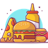 fast-food illustration