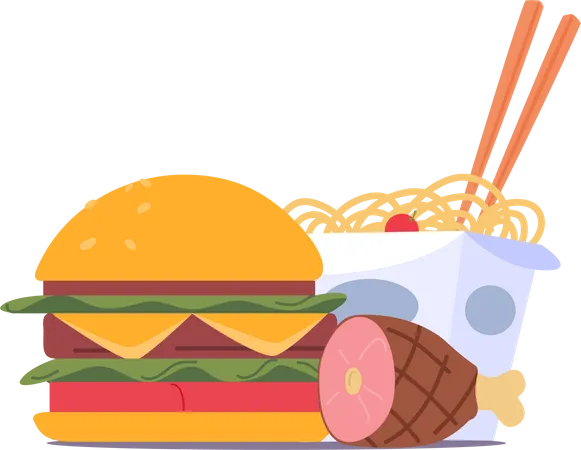 Fast Food  Illustration
