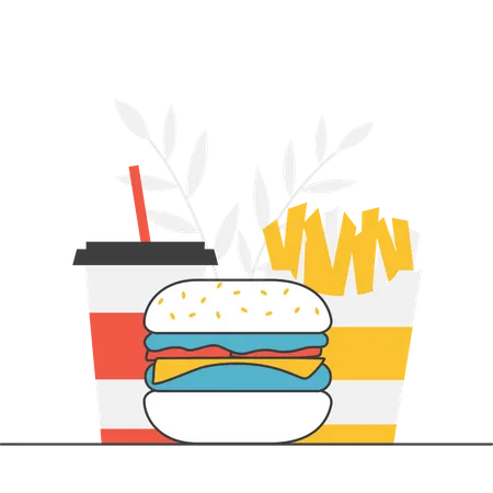 Fast Food  Illustration