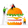 fast-food illustrations