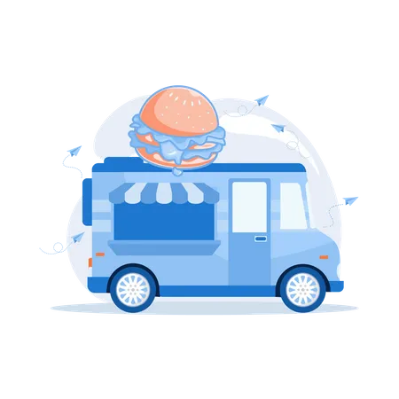 Fast food truck  Illustration