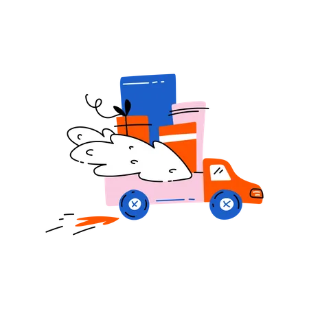 Fast shipping  Illustration