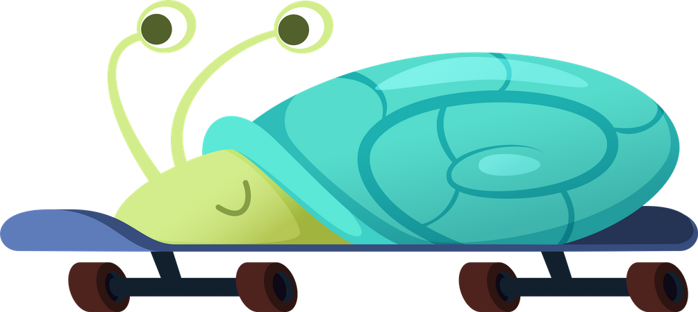 Fast Snail  Illustration