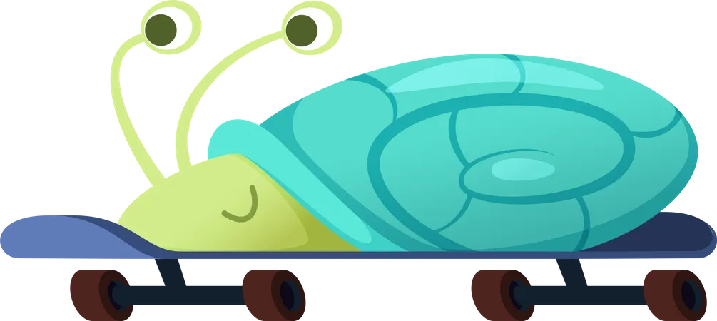 Fast Snail  Illustration