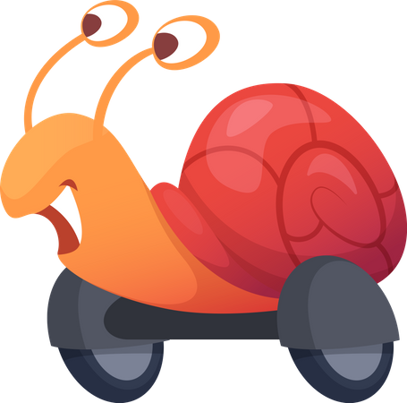 Fast Snail  Illustration