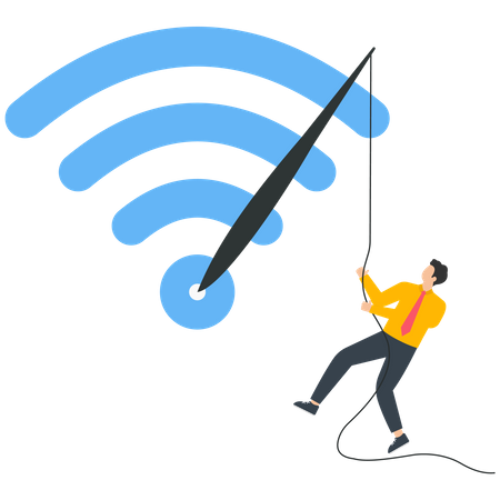 Fast Wireless Connection  Illustration