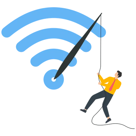 Fast Wireless Connection  Illustration