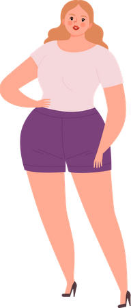 Fat female Illustration