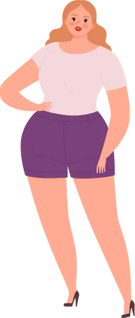 Fat female Illustration