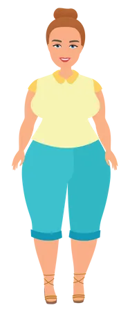 Fat female  Illustration