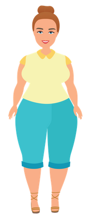 Fat female  Illustration