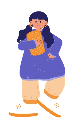 Fat girl  Illustration