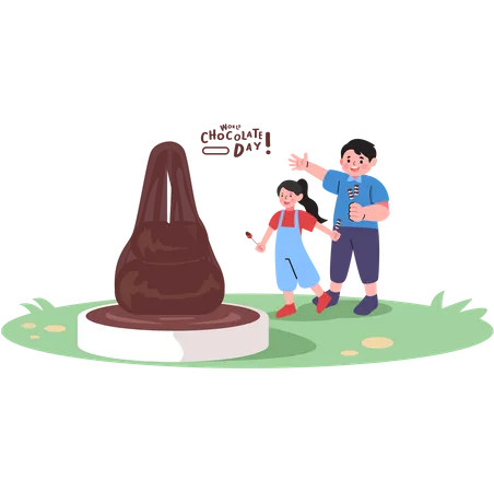World Chocolate Day Illustrations Illustration