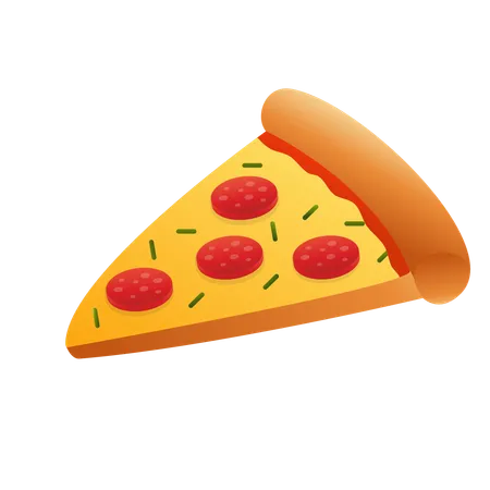 Fatia de pizza  Ilustração