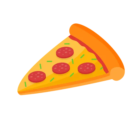 Fatia de pizza  Ilustração