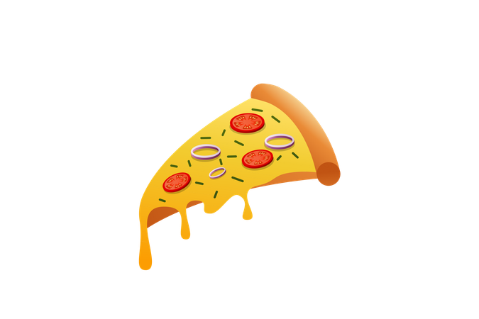 Fatia de pizza  Ilustração