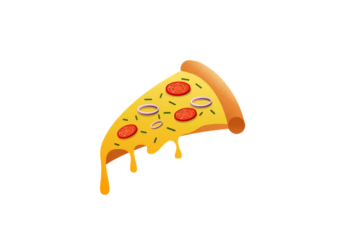 Fatia de pizza  Ilustração