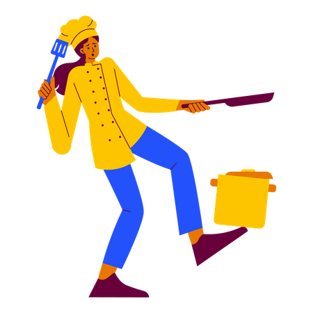 Chef fatigué  Illustration