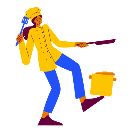 Chef fatigué  Illustration