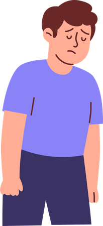 疲労した男  イラスト