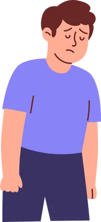 疲労した男  イラスト