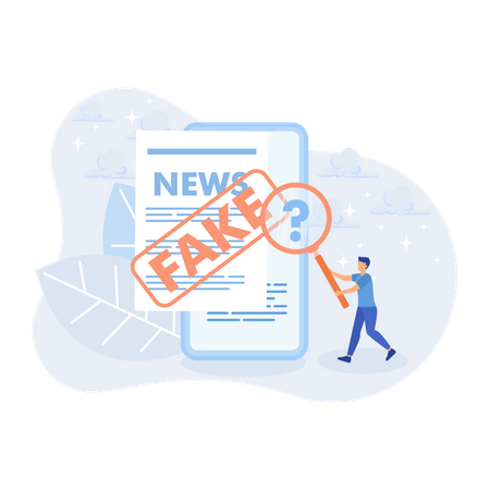 Fausses informations sur les réseaux sociaux  Illustration