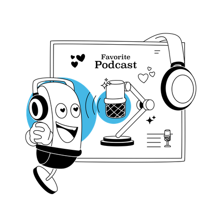 Favorite Podcast  Illustration