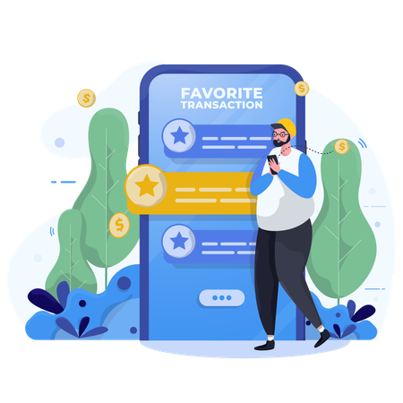 Favorite transaction Illustration