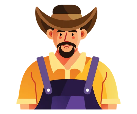 Agricultor  Ilustração