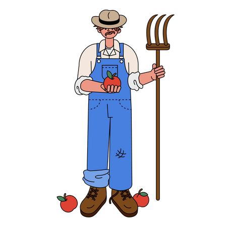 Agricultor  Ilustração