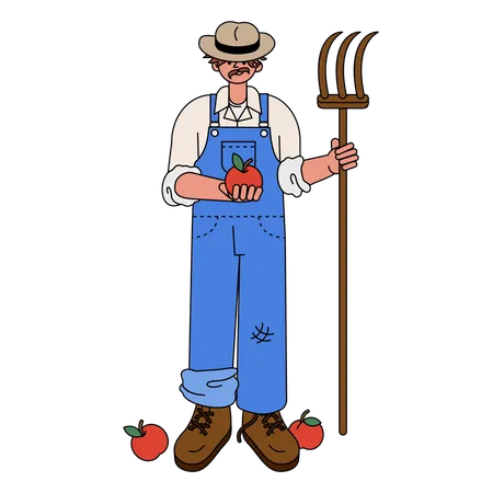 Agricultor  Ilustração