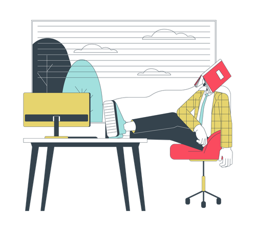 Fazendo o mínimo no trabalho  Ilustração