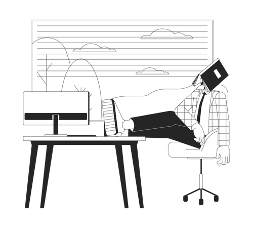 Fazendo o mínimo no trabalho  Ilustração
