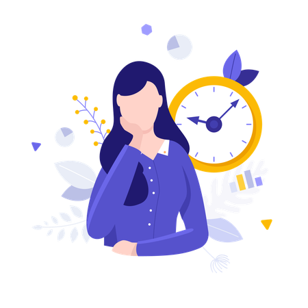 Fecha límite comercial Ilustración